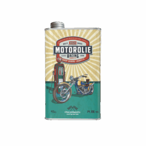 MOTOROLIE BLAUWE CHOPPERBIKE
