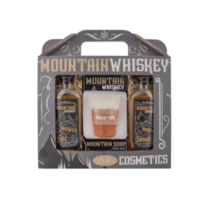 Giftset Mountain Whiskey – Shower Gel 100 ml, Zeep 70 g & Shampoo 100 ml