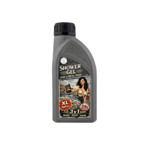 Retro industrial 500 ml shower gel 3in1 – brunette - grijs