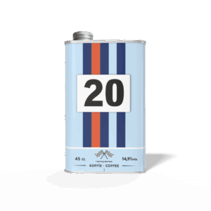 blik retro blauw-oranje nr 20